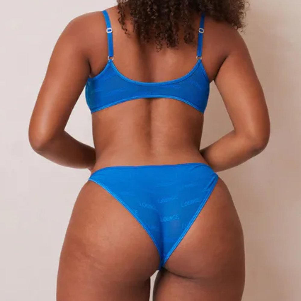 Lounge Underwear Bold Mesh Bra & Brief Set